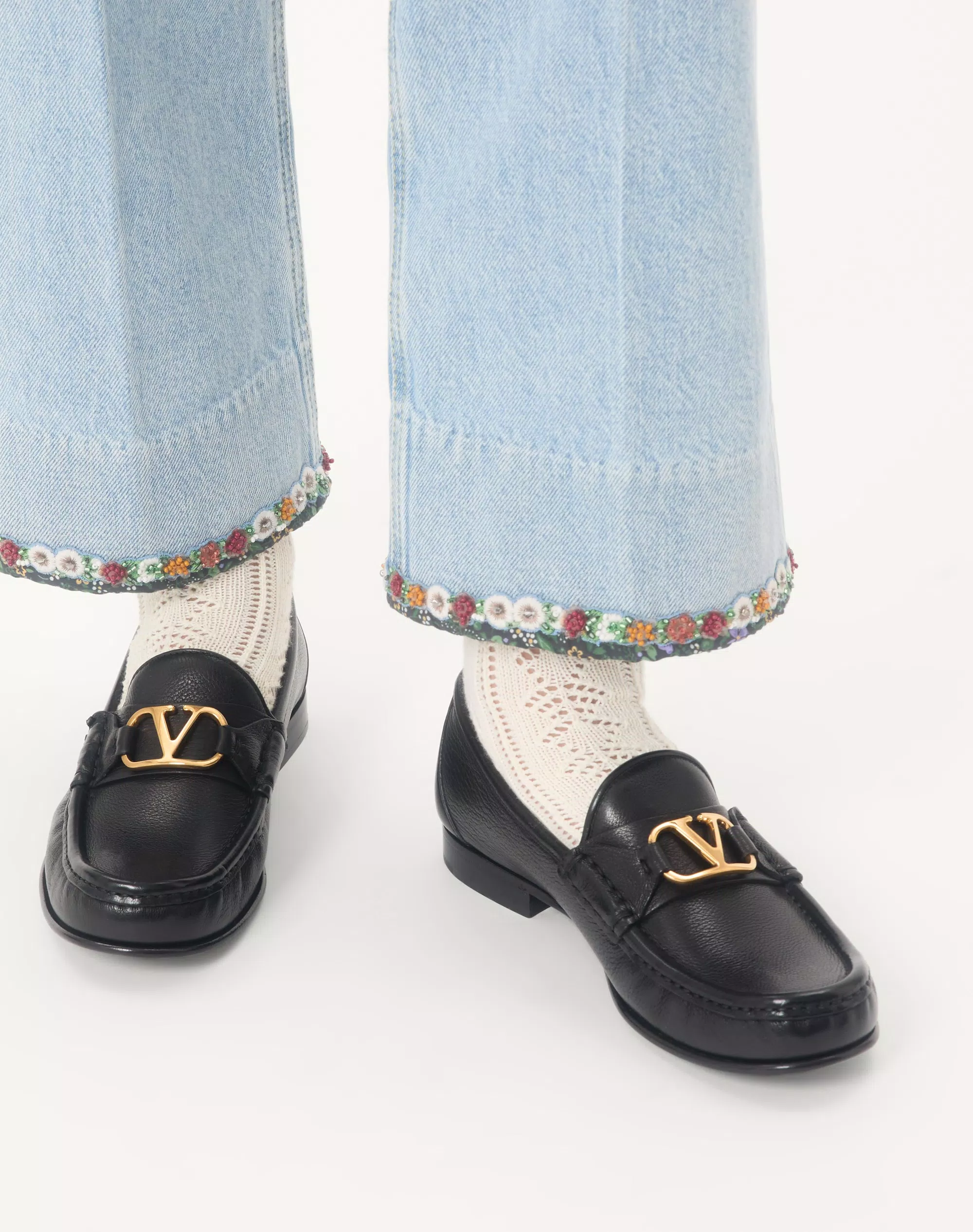 Valentino Vlogo Signature Buffalo Loafer 20Mm - Image 7
